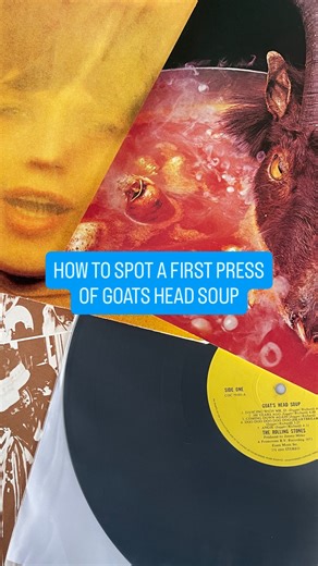 How to identify a first pressing of The Rolling Stones Goats Head Soup🔍 Do you have an original copy of this 1973 release?🐐 #atlasrecordsuk #rollingstones #goatsheadsoup #rollingstonesvinyl #firstpressvinyl | Atlas Records