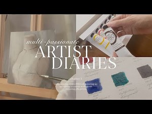 trying gamblin 1980 oils, preparing a canvas 🖌