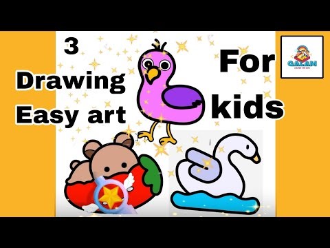 3 Drawing for kids | Easy drawing | step by step #howtodraw#Nickelodeon#Nick Jr