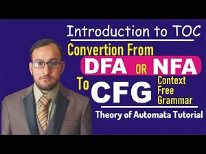 Convert DFA to CFG // Context Free Grammar in Automata Theory TOC