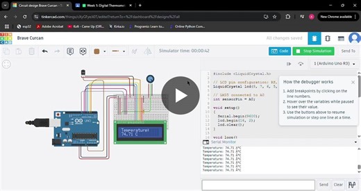 #internpe #embeddedsystems #arduino #iot #ultrasonicsensor #lm35 #learningbydoing | Akylesh ram