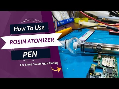 How To Use Rosin Atomizer Pen For Short Circuit Finding On Motherboard/Panel