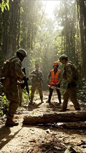 They sent an Aircraft Carrier to cut a TREE?! 🌳🚁 #shorts