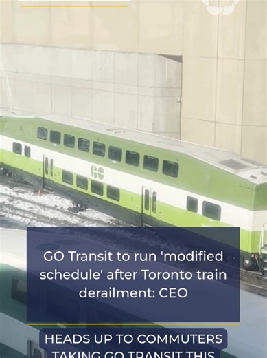 GO Transit says it's running on a special schedule today after a train derailment Monday threw the morning commute into chaos across the network. #gotrain #gotransit #metrolinx #unionstation #trainderailed