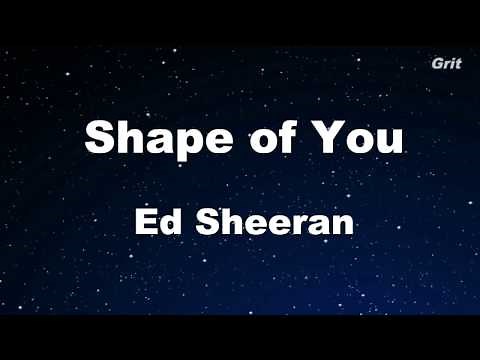 Shape of You - Ed Sheeran Karaoke 【No Guide Melody】 Instrumental