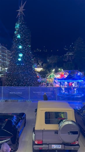118K views · 1.4K reactions | Monaco glowing in full Christmas magic tonight ✨ The Casino Square, the lights, the atmosphere — pure Riviera elegance. Short, cinematic, and right in the heart of Monte-Carlo. Where should I go next for the evening shots? #Monaco #Travel #Luxury #Christmas #Nightlife | Monaco-Life | Facebook