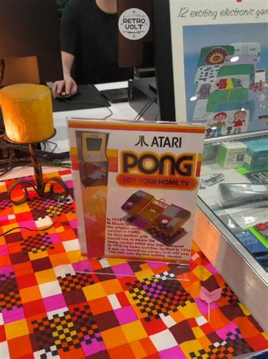 The Atari Pong from late 70s . #retrogaming #atari #gaming #viral #followme
