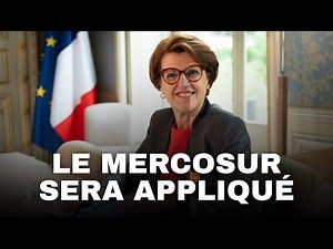 Annie Genevard on the immediate implementation of MERCOSUR! @Charbofficiel