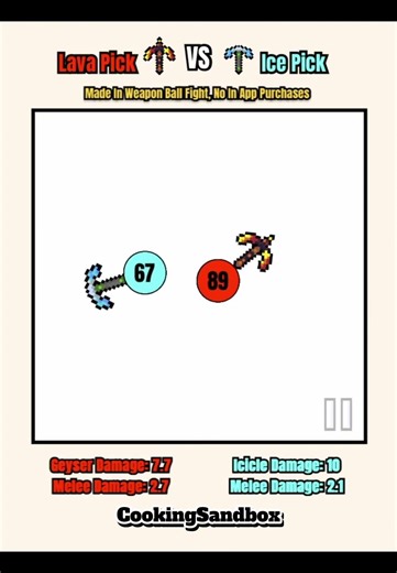 Lava 🔥🔥🔥 Vs Ice ❄️❄️❄️ #cookingsandbox #battle #fighting #simulation #simulator #ice #lava