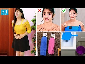 BEST BATHROOM LIFE HACKS EVERYONE SHOULD KNOW | Smart Bathroom Life Hacks For Girls