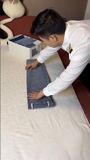 100 ways to fold pants, neat and secure # practical storage # clothing organization