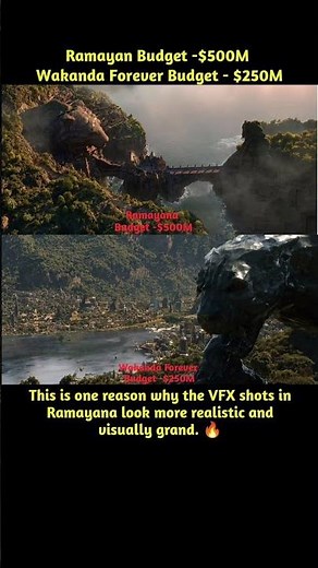 Ramayana vs Wakanda Forever Budget Comparison | Is Ramayana's VFX Worth $500 Million? 🔥#movie #ipl