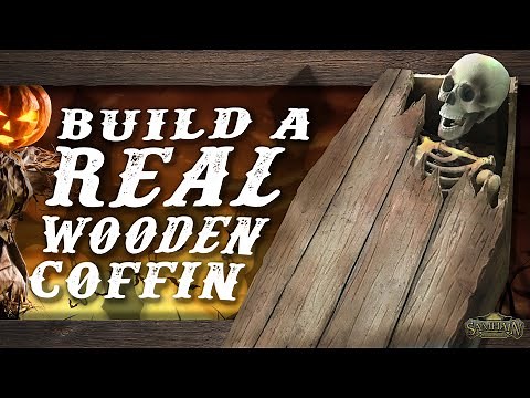 Authentic DIY Wood Coffin Prop - A Halloween Tutorial
