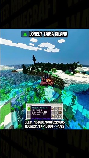 ISLAND SURVIVAL SEEDS 🏝️ | Minecraft Bedrock 26 #minecraft