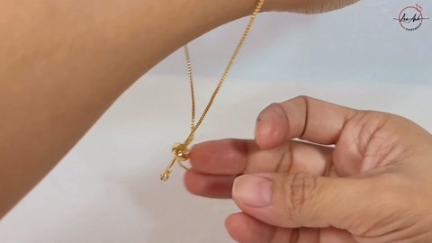 How to make leaf bracelets with small stones with convenient size adjustment button 1021