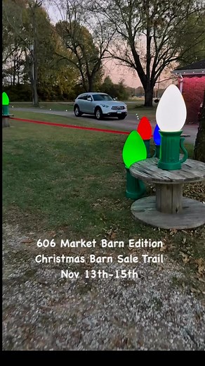 4.4K views · 26 reactions | We’re decking the halls (and yard too) getting ready for the biggest event this season.. #christmasbarnsaletrail Christmas Barn Sale Trail | The 606 Market | Facebook