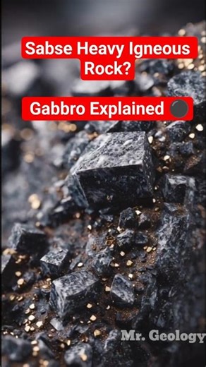 Yeh Rock “Dark Mode” mein bana hai? 😳 | Gabbro Explained #geology #facts #shorts #education #gk #