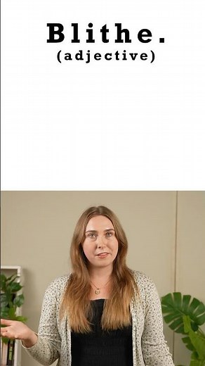 What Does “Blithe” Mean in English? #english #wordmeaning #wordoftheday #viralshorts #langauge