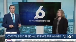 Coastal Bend Regional Science Fair winner live in studio with KRIS 6