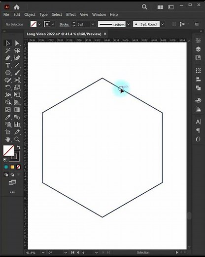 Hexagonal pattern design | Adobe Illustrator CC 2022 | Logo Design