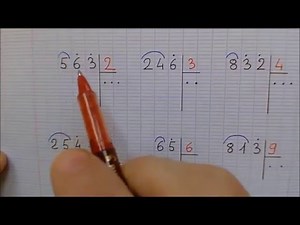 Poser la division entière (ou euclidienne)