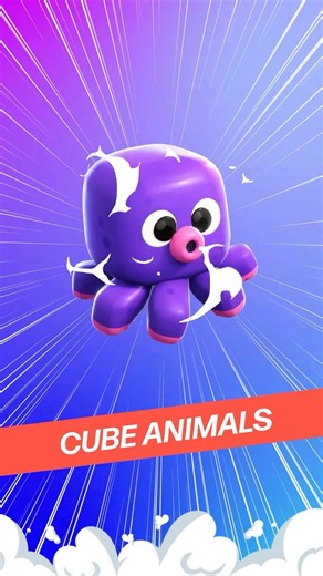 ⬜ Cube animals pack 2! Added something new! 😉 #unity3d #3dgamedevelopment #3dassets