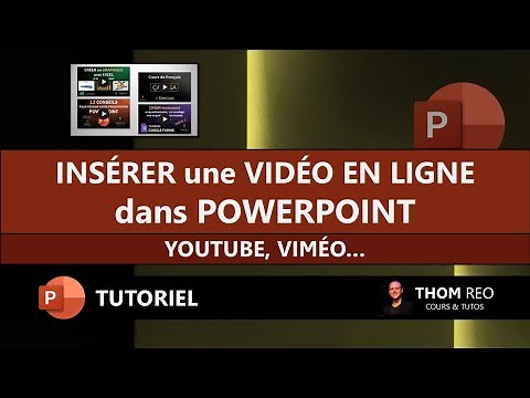 Ajouter une VIDÉO EN LIGNE (Youtube, Vimeo...) dans POWERPOINT - Tutoriel Microsoft 365
