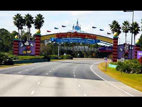 Walt Disney World Welcome Entrance Sign - Arriving at the Art of Animation Resort, Florida