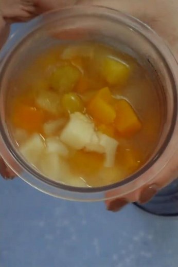 Ninja Creami Canned Fruit Sorbet Recipe #shorts