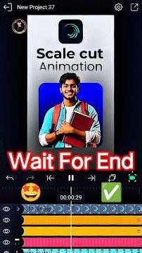 Scale cut Animation in Alight Motion #tutorial #shorts