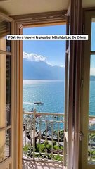 On a trouvé le plus bel hôtel au Lac de Côme