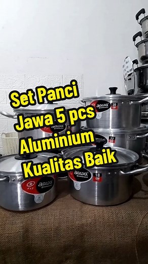 Set Panci Jawa 5 pcs Aluminium Berkualitas