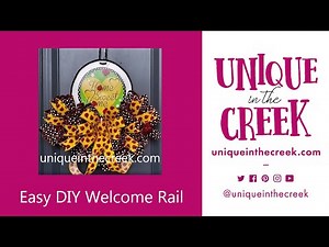 DIY Spring Ladybug Deco Mesh Wreath on UITC Rail Board