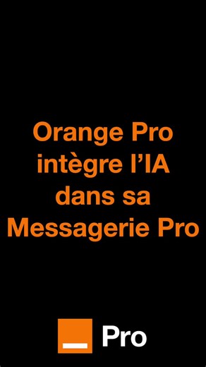 Quand on est entrepreneur, on est toujours à la recherche d’outils pour mieux organiser son quotidien 🔧Mon IA Pro inclus dans la messagerie Orange Pro vous aide à gagner en efficacité avec des… | Orange Pro