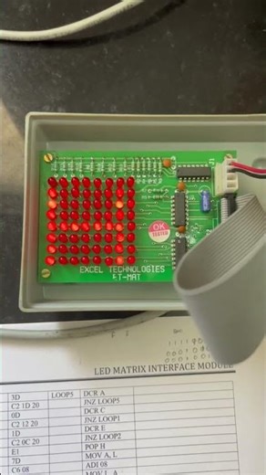 LED Matrix Display Using 8085 Microprocessor