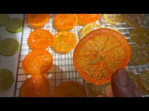 Leathery Citrus Slices, no water method