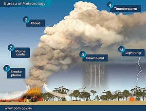Australian bushfires are so huge they're creating thunderstorms that start more fires