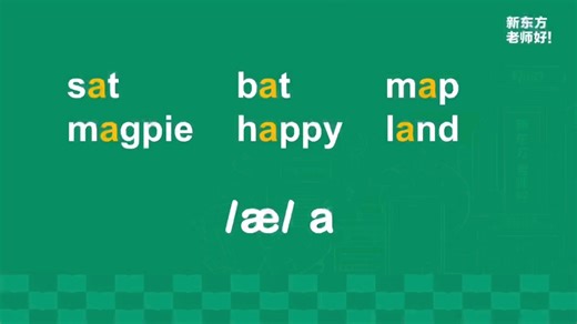 英语音标 单元音/æ/