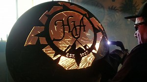 1K views · 116 reactions | Company logos on fire pits. We do that! twistedsteelnv.com | Twisted Steel | Facebook