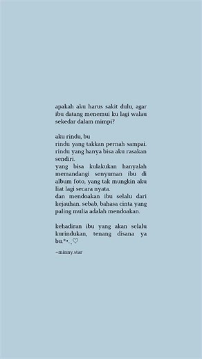 🕊️💟 #minnystar #rinduibu #tulisanku #fyp