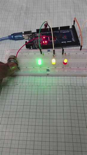 Potentiometer Magic Led glow as you turn it #arduinoprojects