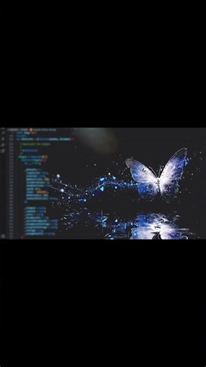 Python's Phantom Butterfly code sprouts wings, a butterfly enters the pixels — this is the romance