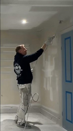 How we spray ceilings!