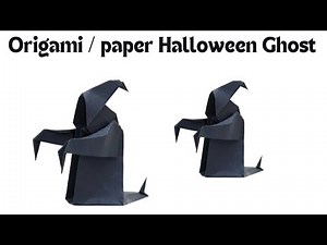 How to Make an Origami Halloween Ghost | Origami Halloween - Easy Origami Ghost step by step