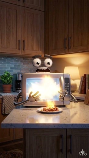 I make molecules dance 🔬💃 #shorts #science #microwave #funny #animation