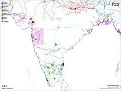 Principales ríos de la India — Saber es práctico