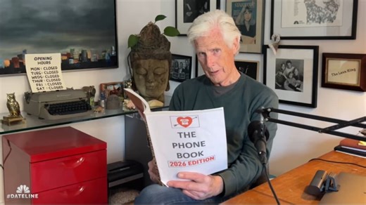 Keith Morrison reads the ‘26 phone book
