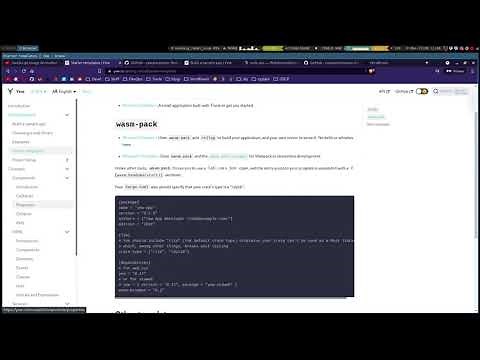 Rust + Yew + WASM + Canvas