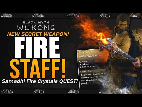 How To Get Staff Of Flaming Karma // Samadhi Fire Crystals - All Locations - Black Myth Wukong
