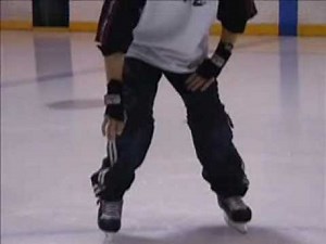 Learn ice skating - Grapevine tutorial.